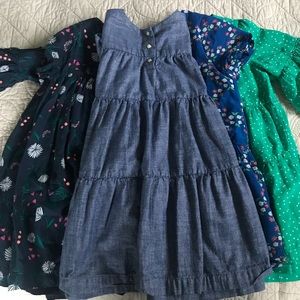 Girls Gymboree dress lot, size 4t and 5t